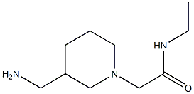 2-[3-(aminomethyl)piperidin-1-yl]-N-ethylacetamide,,结构式