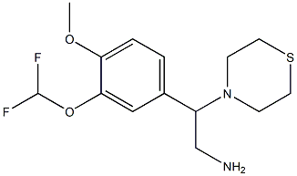 2-[3-(difluoromethoxy)-4-methoxyphenyl]-2-(thiomorpholin-4-yl)ethan-1-amine