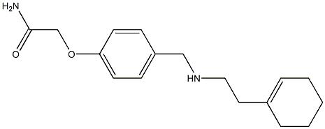 2-[4-({[2-(cyclohex-1-en-1-yl)ethyl]amino}methyl)phenoxy]acetamide,,结构式