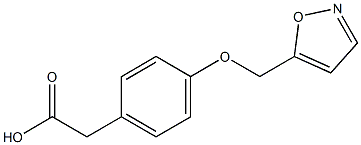 2-[4-(1,2-oxazol-5-ylmethoxy)phenyl]acetic acid Structure