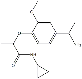 2-[4-(1-aminoethyl)-2-methoxyphenoxy]-N-cyclopropylpropanamide