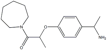 2-[4-(1-aminoethyl)phenoxy]-1-(azepan-1-yl)propan-1-one Structure