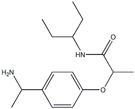 2-[4-(1-aminoethyl)phenoxy]-N-(pentan-3-yl)propanamide