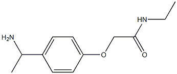 2-[4-(1-aminoethyl)phenoxy]-N-ethylacetamide,,结构式