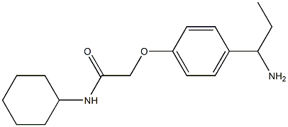 2-[4-(1-aminopropyl)phenoxy]-N-cyclohexylacetamide
