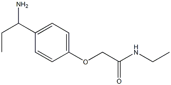 2-[4-(1-aminopropyl)phenoxy]-N-ethylacetamide Structure