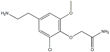 2-[4-(2-aminoethyl)-2-chloro-6-methoxyphenoxy]acetamide