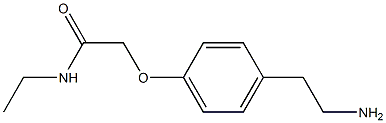 2-[4-(2-aminoethyl)phenoxy]-N-ethylacetamide Struktur
