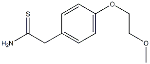 2-[4-(2-methoxyethoxy)phenyl]ethanethioamide,,结构式