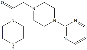 2-[4-(2-oxo-2-piperazin-1-ylethyl)piperazin-1-yl]pyrimidine 结构式