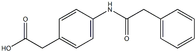 2-[4-(2-phenylacetamido)phenyl]acetic acid,,结构式