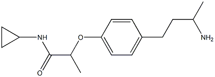 2-[4-(3-aminobutyl)phenoxy]-N-cyclopropylpropanamide