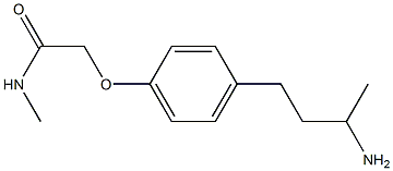 2-[4-(3-aminobutyl)phenoxy]-N-methylacetamide Struktur