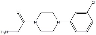 2-[4-(3-chlorophenyl)piperazin-1-yl]-2-oxoethanamine Structure