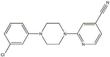  2-[4-(3-chlorophenyl)piperazin-1-yl]isonicotinonitrile