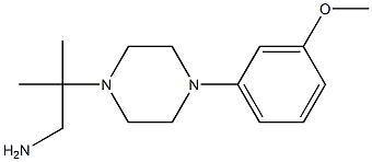 2-[4-(3-methoxyphenyl)piperazin-1-yl]-2-methylpropan-1-amine,,结构式