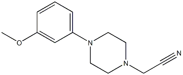 2-[4-(3-methoxyphenyl)piperazin-1-yl]acetonitrile,,结构式