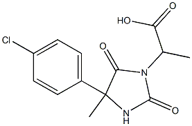  2-[4-(4-chlorophenyl)-4-methyl-2,5-dioxoimidazolidin-1-yl]propanoic acid