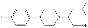 2-[4-(4-fluorophenyl)piperazin-1-yl]-4-methylpentan-1-amine Structure