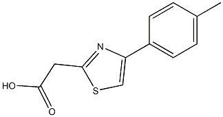 2-[4-(4-methylphenyl)-1,3-thiazol-2-yl]acetic acid Structure