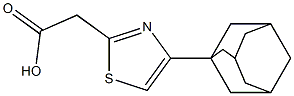 2-[4-(adamantan-1-yl)-1,3-thiazol-2-yl]acetic acid Structure