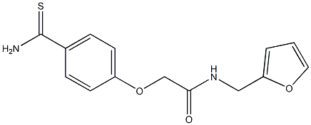 2-[4-(aminocarbonothioyl)phenoxy]-N-(2-furylmethyl)acetamide