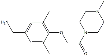 2-[4-(aminomethyl)-2,6-dimethylphenoxy]-1-(4-methylpiperazin-1-yl)ethan-1-one