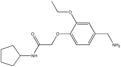 2-[4-(aminomethyl)-2-ethoxyphenoxy]-N-cyclopentylacetamide