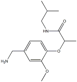 2-[4-(aminomethyl)-2-methoxyphenoxy]-N-(2-methylpropyl)propanamide