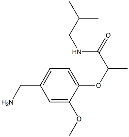  2-[4-(aminomethyl)-2-methoxyphenoxy]-N-(2-methylpropyl)propanamide