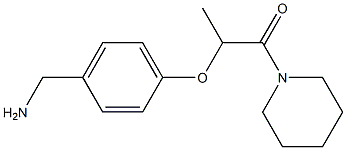 2-[4-(aminomethyl)phenoxy]-1-(piperidin-1-yl)propan-1-one Structure