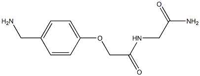 2-[4-(aminomethyl)phenoxy]-N-(2-amino-2-oxoethyl)acetamide Structure