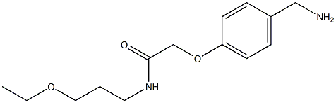 2-[4-(aminomethyl)phenoxy]-N-(3-ethoxypropyl)acetamide