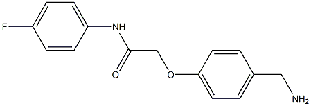 2-[4-(aminomethyl)phenoxy]-N-(4-fluorophenyl)acetamide Struktur