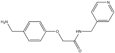 2-[4-(aminomethyl)phenoxy]-N-(pyridin-4-ylmethyl)acetamide