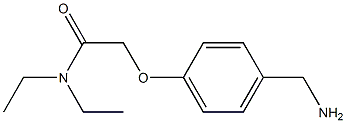 2-[4-(aminomethyl)phenoxy]-N,N-diethylacetamide,,结构式