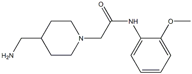 2-[4-(aminomethyl)piperidin-1-yl]-N-(2-methoxyphenyl)acetamide