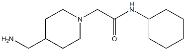 2-[4-(aminomethyl)piperidin-1-yl]-N-cyclohexylacetamide Struktur