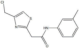 2-[4-(chloromethyl)-1,3-thiazol-2-yl]-N-(3-methylphenyl)acetamide Struktur