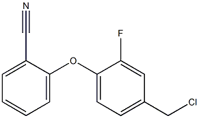 2-[4-(chloromethyl)-2-fluorophenoxy]benzonitrile|