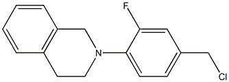 2-[4-(chloromethyl)-2-fluorophenyl]-1,2,3,4-tetrahydroisoquinoline Structure