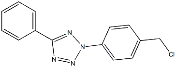 2-[4-(chloromethyl)phenyl]-5-phenyl-2H-1,2,3,4-tetrazole 结构式