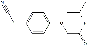 2-[4-(cyanomethyl)phenoxy]-N-methyl-N-(propan-2-yl)acetamide Struktur