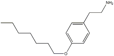 2-[4-(heptyloxy)phenyl]ethan-1-amine,,结构式