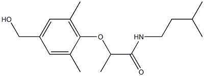  2-[4-(hydroxymethyl)-2,6-dimethylphenoxy]-N-(3-methylbutyl)propanamide