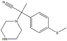  2-[4-(methylsulfanyl)phenyl]-2-(piperazin-1-yl)propanenitrile