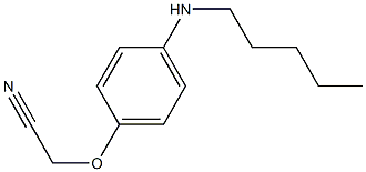 2-[4-(pentylamino)phenoxy]acetonitrile 结构式