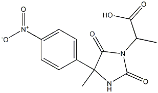 2-[4-methyl-4-(4-nitrophenyl)-2,5-dioxoimidazolidin-1-yl]propanoic acid