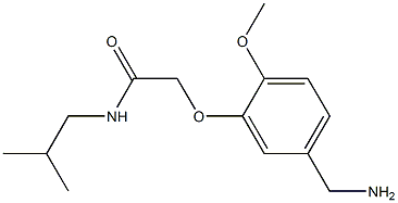 2-[5-(aminomethyl)-2-methoxyphenoxy]-N-(2-methylpropyl)acetamide 结构式