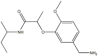 2-[5-(aminomethyl)-2-methoxyphenoxy]-N-(butan-2-yl)propanamide